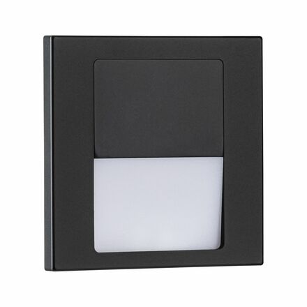 PAULMANN LED vestavné svítidlo do zdi Tsaro hranaté 80x36mm 1W 230V 2700K černá mat
