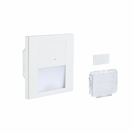 PAULMANN LED vestavné svítidlo do zdi Tsaro hranaté 80x36mm PIR 1W 230V 2700K bílá mat