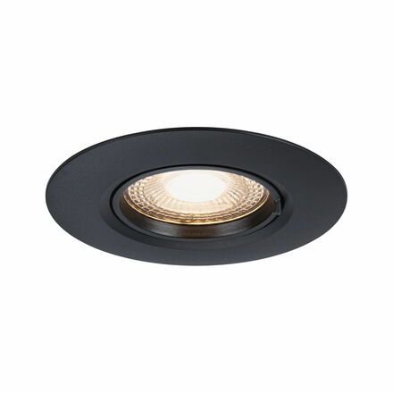 PAULMANN Vestavné svítidlo 3ks-sada nevýklopné kruhové 90mm GU10 max. 3x10W 230V černá