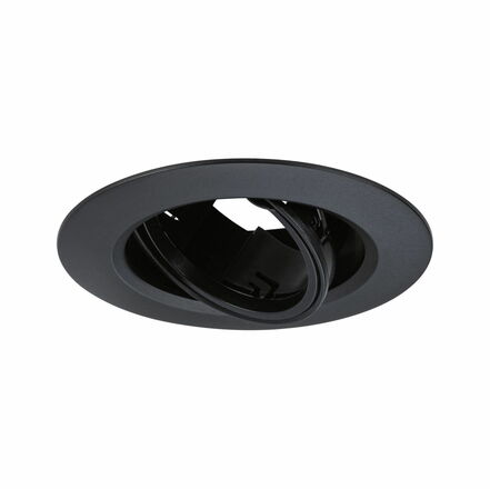 PAULMANN Vestavné svítidlo 10ks-sada výklopné kruhové 90mm 30° GU10 max. 10x10W 230V černá
