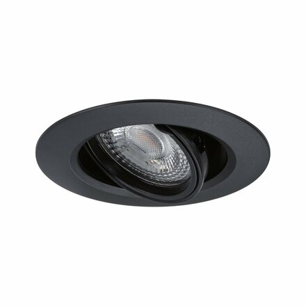 PAULMANN Vestavné svítidlo 10ks-sada výklopné kruhové 90mm 30° GU10 max. 10x10W 230V černá