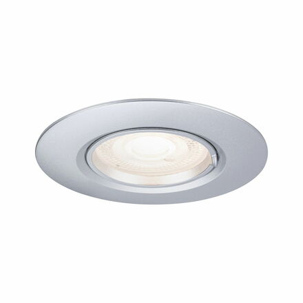 PAULMANN Vestavné svítidlo 10ks-sada nevýklopné kruhové 90mm GU10 max. 10x10W 230V matný chrom