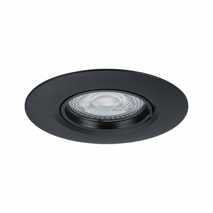 PAULMANN Vestavné svítidlo 10ks-sada nevýklopné kruhové 90mm GU10 max. 10x10W 230V černá