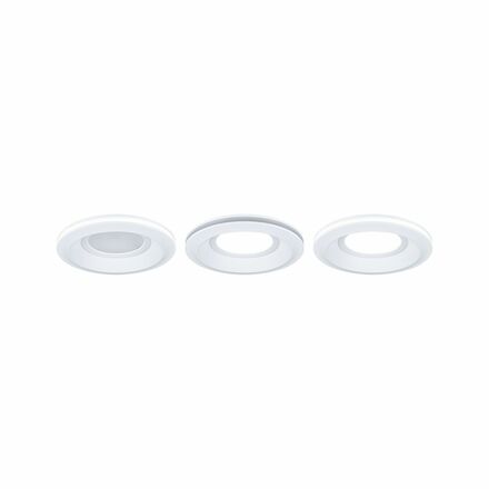 PAULMANN LED vestavné svítidlo Sormus 3ks sada IP65 kruhové 100mm 3x4,8W / 1,5W / 230V 3000K bílá