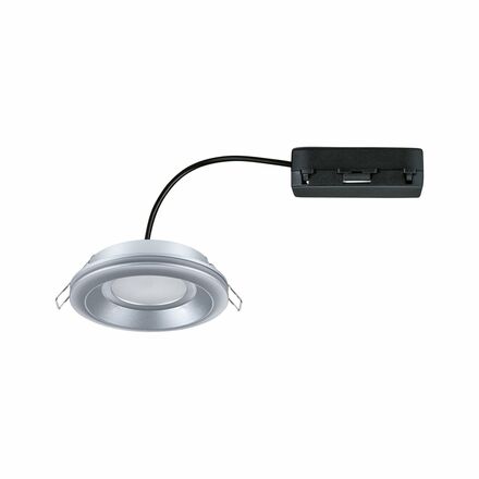 PAULMANN LED vestavné svítidlo Sormus samostatné svítidlo IP65 kruhové 100mm 4,8W / 1,5W / 230V 3000K matný chrom