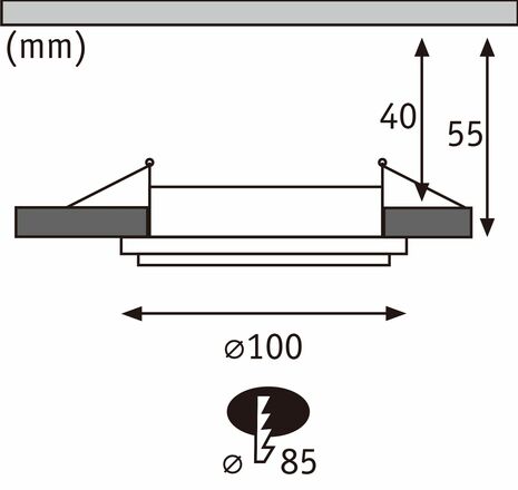 PAULMANN LED vestavné svítidlo Sormus 3ks sada IP65 kruhové 100mm 3x4,8W / 1,5W / 230V 3000K matný chrom