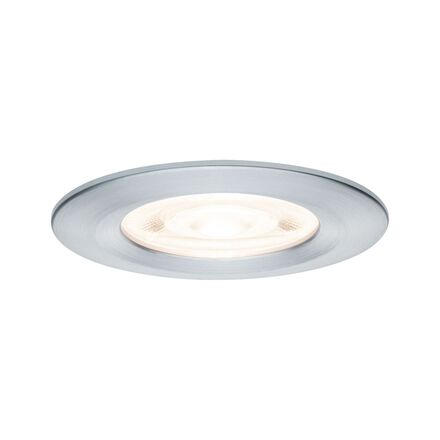 PAULMANN LED vestavné svítidlo Nova GU10 Flat nevýklopné IP44 3x4,9W 230V 2700K hliník broušený