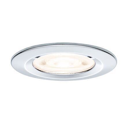 PAULMANN LED vestavné svítidlo Nova GU10 Flat nevýklopné IP44 3x4,9W 230V 2700K chrom