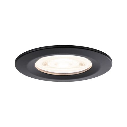 PAULMANN LED vestavné svítidlo Nova GU10 Flat nevýklopné IP44 3x4,9W 230V 2700K černá mat
