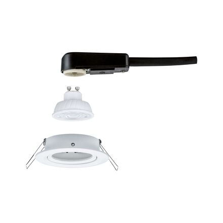 PAULMANN LED vestavné svítidlo 3-krokové-stmívatelné Nova GU10 Flat výklopné 4,9W 230V stmívatelné 2700K bílá mat