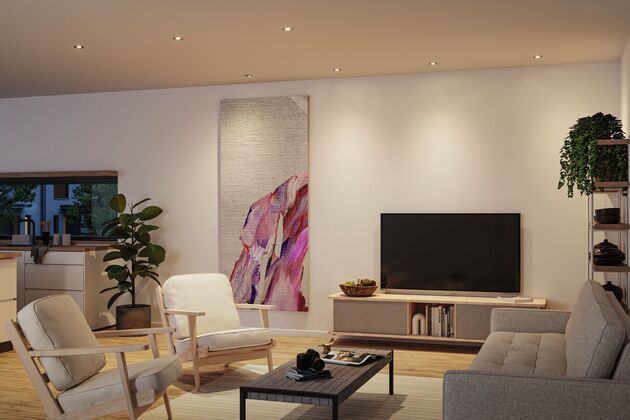 PAULMANN LED vestavné svítidlo 3-krokové-stmívatelné Nova GU10 Flat výklopné 3x4,9W 230V stmívatelné 2700K hliník broušený