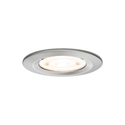 PAULMANN LED vestavné svítidlo 3-krokové-stmívatelné Nova GU10 Flat nevýklopné IP44 3x4,9W 230V stmívatelné 2700K kov kartáčovaný