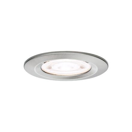 PAULMANN LED vestavné svítidlo Nova GU10 Flat nevýklopné IP44 3x4,9W 230V 4000K kov kartáčovaný