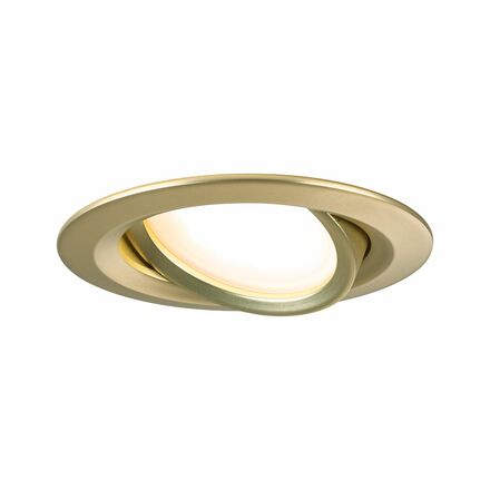 PAULMANN LED vestavné svítidlo Nova Coin 3ks sada kruhové 84mm 50° Coin 3x6W 230V 2700K zlatá mat