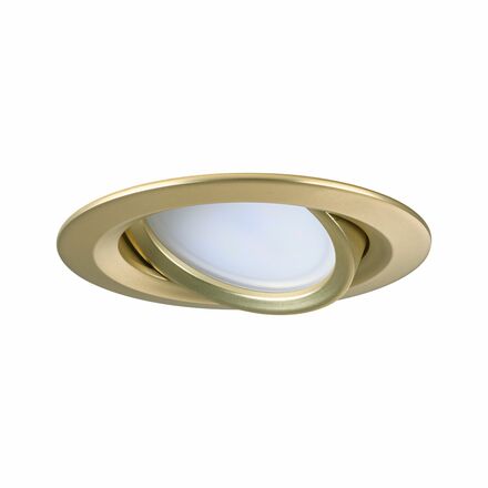 PAULMANN LED vestavné svítidlo Nova Coin 3ks sada kruhové 84mm 50° Coin 3x6W 230V 2700K zlatá mat
