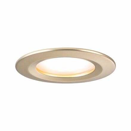 PAULMANN LED vestavné svítidlo Nova Coin základní sada nevýklopné IP44 kruhové 78mm Coin 3x6W 230V 2700K zlatá mat