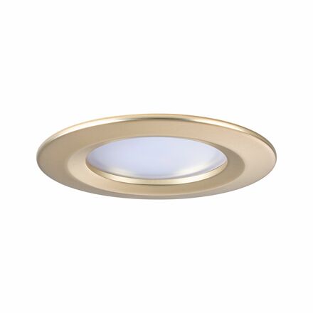 PAULMANN LED vestavné svítidlo Nova Coin základní sada nevýklopné IP44 kruhové 78mm Coin 3x6W 230V 2700K zlatá mat