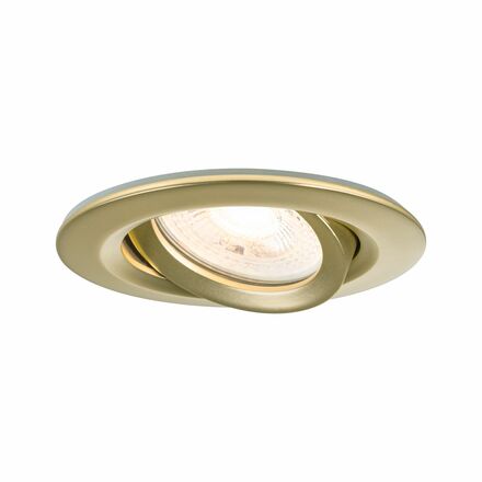 PAULMANN LED vestavné svítidlo Nova Plus 3ks sada IP65 kruhové 93mm 30° GU10 3x6W 230V stmívatelné 2700K zlatá mat