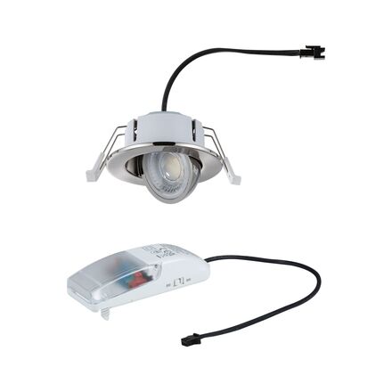 PAULMANN LED vestavné svítidlo Zina IP65 5W / 8W 230V stmívatelné 2700 - 4000K kov kartáčovaný