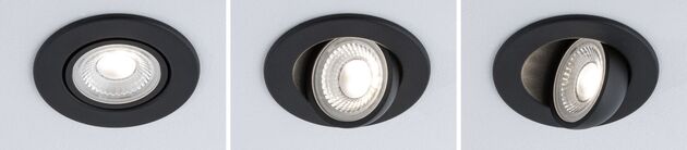 PAULMANN LED vestavné svítidlo Zina IP65 5W / 8W 230V stmívatelné 2700 - 4000K černá mat