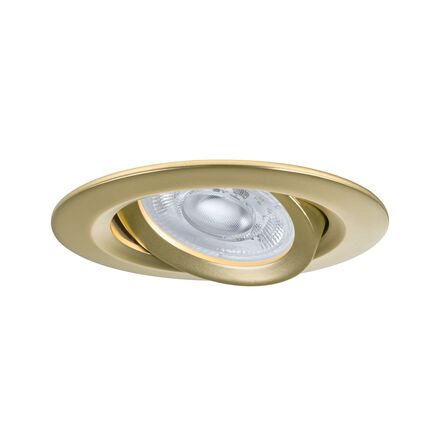 PAULMANN LED vestavné svítidlo Nova Plus GU10 Flat IP65 93mm 3x4,9W 230V stmívatelné 2700K zlatá mat