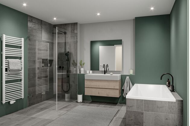 PAULMANN LED vestavné svítidlo Nova Plus GU10 Flat IP65 93mm 4,9W 230V stmívatelné 4000K bílá mat/chrom