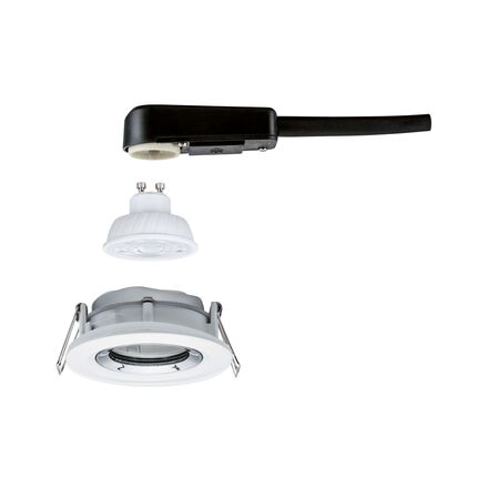 PAULMANN LED vestavné svítidlo Nova Plus GU10 Flat IP65 93mm 4,9W 230V stmívatelné 4000K bílá mat/chrom