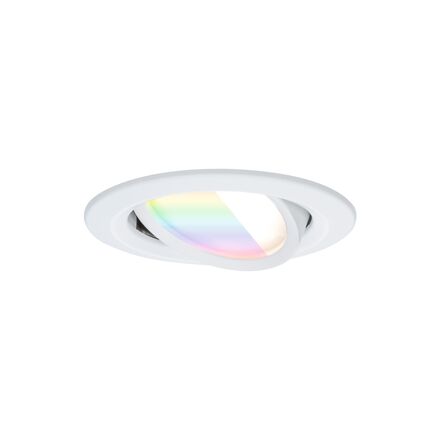 PAULMANN LED vestavné svítidlo Nova Coin kruhové 84mm 50° RGBW+ 3x6W 230V bílá mat hliník