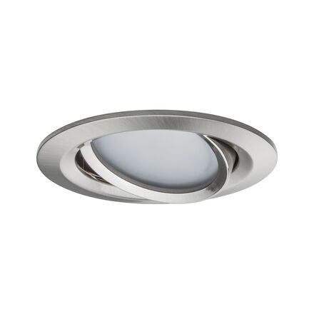 PAULMANN LED vestavné svítidlo Nova Coin kruhové 84mm 50° RGBW+ 3x6W 230V kov kartáčovaný hliník