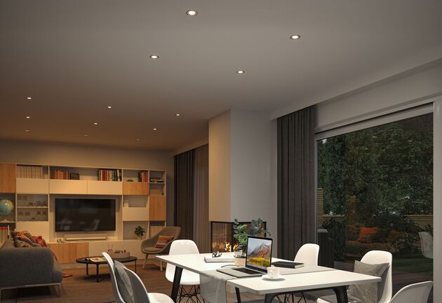 PAULMANN LED vestavné svítidlo Nova Coin kruhové 84mm 50° RGBW+ 3x6W 230V zlatá mat hliník