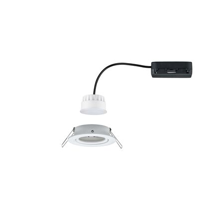 PAULMANN LED vestavné svítidlo Nova Coin kruhové 84mm 50° RGBW+ 6W 230V bílá mat hliník