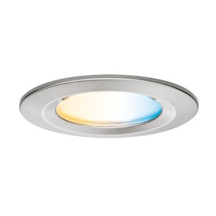 PAULMANN LED vestavné svítidlo Nova Coin IP44 kruhové 78mm měnitelná bílá 3x6W 230V kov kartáčovaný hliník