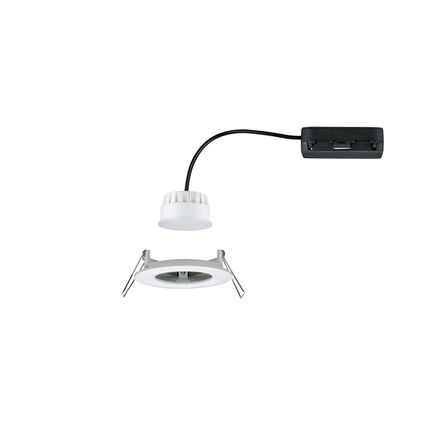 PAULMANN LED vestavné svítidlo Nova Coin IP44 kruhové 78mm měnitelná bílá 6W 230V bílá mat hliník