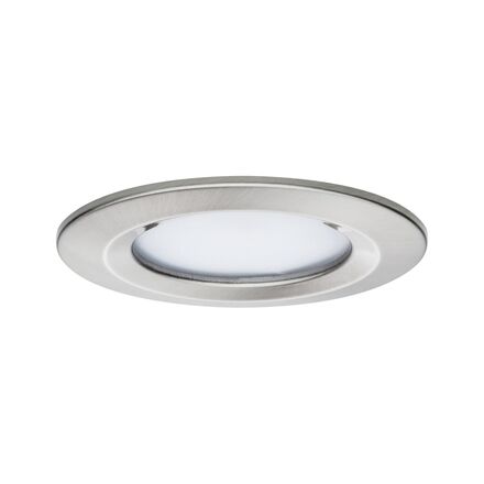 PAULMANN LED vestavné svítidlo Nova Coin IP44 kruhové 78mm RGBW+ 3x6W 230V kov kartáčovaný hliník