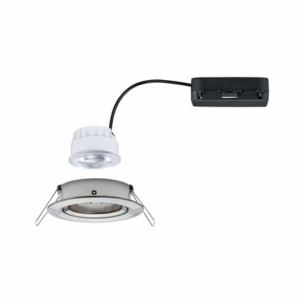 PAULMANN LED vestavné svítidlo Nova Coin samostatné svítidlo kruhové 84mm 50° 2,8W 230V 4000K kov kartáčovaný