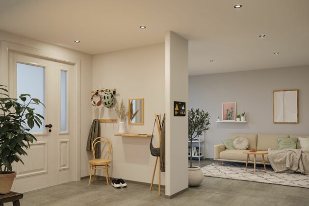PAULMANN LED vestavné svítidlo Nova Coin 3ks sada kruhové 84mm 50° 3x2,8W 230V 4000K černá mat