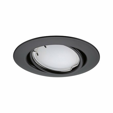 PAULMANN LED vestavné svítidlo Smart Home Zigbee Base Coin základní sada výklopné kruhové 90mm 20° 3x4,9W 230V stmívatelné RGBW+ černá mat 924.68