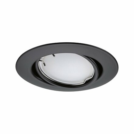 PAULMANN LED vestavné svítidlo Smart Home Zigbee Base Coin základní sada výklopné kruhové 90mm 20° 3x4,9W 230V stmívatelné RGBW+ černá mat 924.68