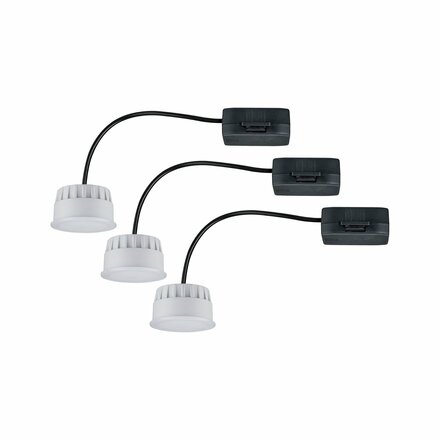 PAULMANN LED Modul vestavné svítidlo 3-krokové-stmívatelné Choose Coin 3ks sada kruhové 50mm Coin 3x6W 3x470lm 230V 2700K satén