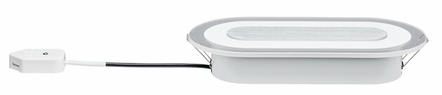 Paulmann vestavné svítidlo LED Whirl oval 8W hliník satén stmívatelné 929.08 P 92908