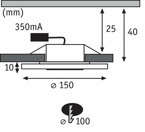 Paulmann vestavná svítidla sada Premium Line LED Whirl 6W hliník, satén, 3ks Set 929.17 P 92917