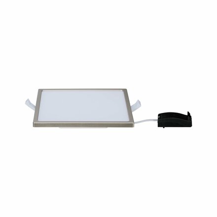 Paulmann LED vestavný panel Areo IP44 hranaté 180mm 12W nikl mat stmívatelné 929.39 P 92939