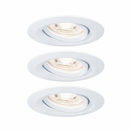 PAULMANN LED vestavné svítidlo Nova mini Plus EasyDim výklopné 3x4,2W 2700K bílá mat 230V 929.71