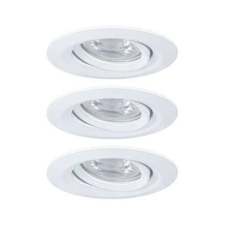 PAULMANN LED vestavné svítidlo Nova mini Plus EasyDim výklopné 3x4,2W 2700K bílá mat 230V 929.71