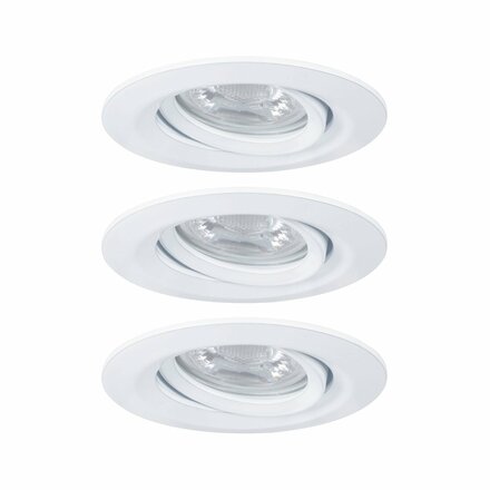 PAULMANN LED vestavné svítidlo Nova mini Plus EasyDim výklopné 3x4,2W 2700K bílá mat 230V 929.71