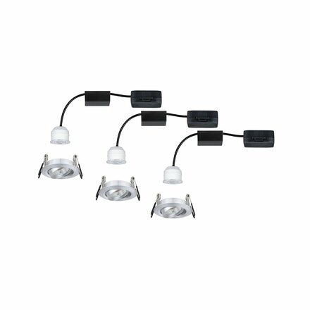 PAULMANN LED vestavné svítidlo Nova mini Plus EasyDim výklopné 3x4,2W 2700K hliník 230V 929.75