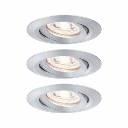 PAULMANN LED vestavné svítidlo Nova mini Plus EasyDim výklopné 3x4,2W 2700K hliník 230V 929.75