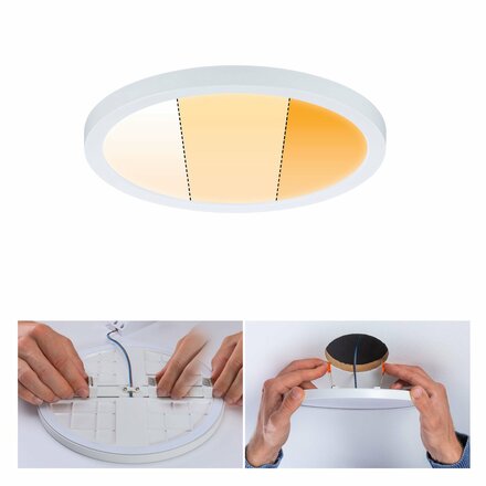 PAULMANN LED vestavné svítidlo Areo VariFit IP44 kruhové 175mm 13W bílá mat WarmDim 3-krokové-stmívatelné 929.89