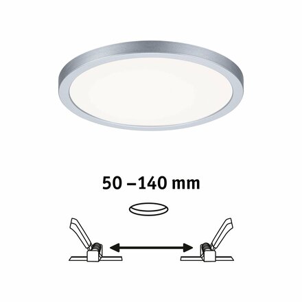 PAULMANN LED vestavné svítidlo Areo VariFit IP44 kruhové 175 13W 4.000K matný chrom 930.38