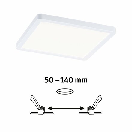 PAULMANN LED vestavné svítidlo Areo VariFit IP44 hranaté 175x175mm 13W 4.000K bílá 930.42